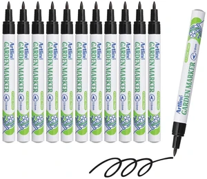 Garden Markers, Black 0.8mm | Permanent plant markers for outdoor garden labels, nursery tags, plastic stakes, seed trays, pots and plant organization Garden Markers, Black 0.8mm | Permanent plant markers for outdoor garden labels, nursery tags, plastic stakes, seed trays, pots and plant organization
