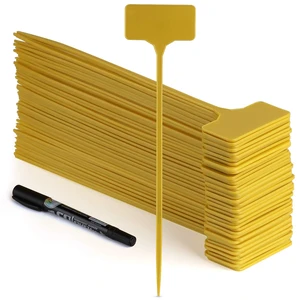 50 Pack Outdoor Tall Plant Labels, Large Waterproof Plastic Plant T-Type Tags, Durable Nursery Garden Markers, Perfect for Herbs, Flowers, Vegetable and Potted Plants 50 Pack Outdoor Tall Plant Labels, Large Waterproof Plastic Plant T-Type Tags, Durable Nursery Garden Markers, Perfect for Herbs, Flowers, Vegetable and Potted Plants