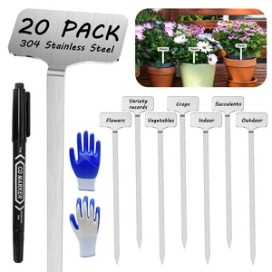 304 Stainless Steel Plant Label, 20 Waterproof Metal Plant Label Stakes and Marker Pen, 7.87" Garden Markers for Outdoor Indoor Plants Identification. 304 Stainless Steel Plant Label, 20 Waterproof Metal Plant Label Stakes and Marker Pen, 7.87" Garden Markers for Outdoor Indoor Plants Identification.