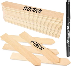 50Pcs Wooden Plant Labels Plant Tags 6 Inch Garden Plants Markers Waterproof Seed Labels Markers Sticks Outdoor Garden Label Stakes Sign Wooden Plants Name Tags for Seedling Vegetables Flower 50Pcs Wooden Plant Labels Plant Tags 6 Inch Garden Plants Markers Waterproof Seed Labels Markers Sticks Outdoor Garden Label Stakes Sign Wooden Plants Name Tags for Seedling Vegetables Flower