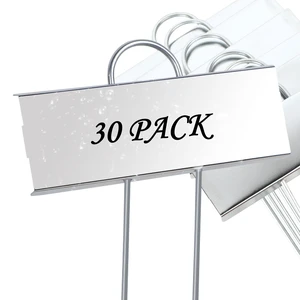 Metal Plant Labels, 30 Pack Garden Label Markers, Weatherproof Garden Stake Tags, Reusable Planting Gardening Markers, Silver Metal Plant Labels, 30 Pack Garden Label Markers, Weatherproof Garden Stake Tags, Reusable Planting Gardening Markers, Silver