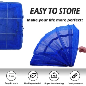 Drying Rack 4 Layers Folding Mesh, Foldable Nylon Netting | Hanging Drying Net, for Shrimp, Fish, Fruit, Vegetables, Herb, with Zipper Opening - Blue (25.59x13.78x13.78 in) Drying Rack 4 Layers Folding Mesh, Foldable Nylon Netting | Hanging Drying Net, for Shrimp, Fish, Fruit, Vegetables, Herb, with Zipper Opening - Blue (25.59x13.78x13.78 in)