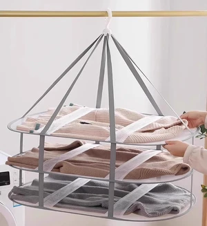 Clothes Drying Rack Foldable - 3 Tier Laundry Drying Rack, Sweater Drying Rack Flat Mesh, Clothes Air Dryer for Hanging Sweater Bras Delicates Dolls for Laundry Bathtub Balcony Outdoor, White Clothes Drying Rack Foldable - 3 Tier Laundry Drying Rack, Sweater Drying Rack Flat Mesh, Clothes Air Dryer for Hanging Sweater Bras Delicates Dolls for Laundry Bathtub Balcony Outdoor, White