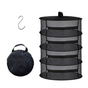 4-Layer Herb Drying Rack - Collapsible Mesh Hanging Dryer Net for Herbs, Flowers, Tea, Fruits, and Vegetables - Includes S-Hook & Storage Bag (24" x 31") 4-Layer Herb Drying Rack - Collapsible Mesh Hanging Dryer Net for Herbs, Flowers, Tea, Fruits, and Vegetables - Includes S-Hook & Storage Bag (24" x 31")