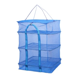 Drying Net Basket 3 Layer Foldable Mesh Hanging Dryer Rack with Zipper for Tea Food Fish Vegetables, 35X65cm Drying Net Basket 3 Layer Foldable Mesh Hanging Dryer Rack with Zipper for Tea Food Fish Vegetables, 35X65cm