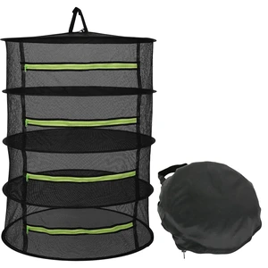 Herb Drying Rack, 4 Layer Collapsible Dryer for Herbs Flowers & Dried Food | 24" Compartment Plant Mesh Net for Hanging Storage, Ideal for Gardeners, with Zipper, include Carry Bag, High Density Nylon Herb Drying Rack, 4 Layer Collapsible Dryer for Herbs Flowers & Dried Food | 24" Compartment Plant Mesh Net for Hanging Storage, Ideal for Gardeners, with Zipper, include Carry Bag, High Density Nylon