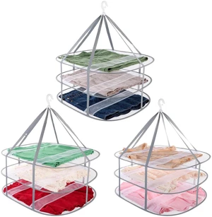 3Pack Sweater Drying Rack Flat Mesh Foldable, 3 Tier Folding Clothes Mesh Dryer Flat with Fixing Band, Large Hanging Collapsible Drying Racks for Laundry Indoor T-Shirt Swimsuit Sweater Underwear 3Pack Sweater Drying Rack Flat Mesh Foldable, 3 Tier Folding Clothes Mesh Dryer Flat with Fixing Band, Large Hanging Collapsible Drying Racks for Laundry Indoor T-Shirt Swimsuit Sweater Underwear