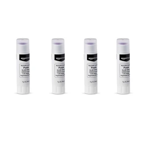 Purple Washable School Glue Sticks for Classroom Supplies and DIY Art, Dries Clear, 0.21 oz Stick, 4-Pack Purple Washable School Glue Sticks for Classroom Supplies and DIY Art, Dries Clear, 0.21 oz Stick, 4-Pack