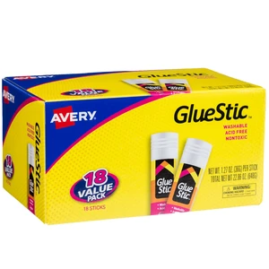 Glue Stic, White, 36 Grams, 1.27 oz, 18 Glue Sticks | School, Office and Craft Adhesive, Washable Formula Rinses Off Hands and Clothing, Permanent Bond for Lasting Hold Glue Stic, White, 36 Grams, 1.27 oz, 18 Glue Sticks | School, Office and Craft Adhesive, Washable Formula Rinses Off Hands and Clothing, Permanent Bond for Lasting Hold