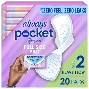 Pocket Flexfoam Pads, Size 2, Heavy, with Wings, 20 Count Pocket Flexfoam Pads, Size 2, Heavy, with Wings, 20 Count