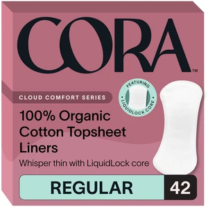 100% Organic Cotton Topsheet Period Liners (42 Regular Period Liners) | Extra Thin Breathable Panty Liners, Regular Absorbency, Pillow-Soft, Organic Feminine Care 100% Organic Cotton Topsheet Period Liners (42 Regular Period Liners) | Extra Thin Breathable Panty Liners, Regular Absorbency, Pillow-Soft, Organic Feminine Care