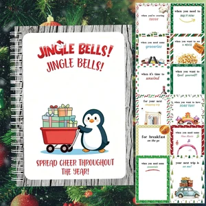 Christmas Gift Card Book - Surprises on Every Page, DIY Spiral-Bound Merry Christmas College Survival Kit, Greeting Card Book for Students & Graduation Gifts (S25) Christmas Gift Card Book - Surprises on Every Page, DIY Spiral-Bound Merry Christmas College Survival Kit, Greeting Card Book for Students & Graduation Gifts (S25)