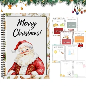 Christmas Gift Card Book for Adults,Merry Christmas Gift Cards - 39 Cards/Surprises On Every Page,5x7 Color Spiral Bound Card Book DIY Personalized Greeting Card for Family Students Friends Xmas Gifts Christmas Gift Card Book for Adults,Merry Christmas Gift Cards - 39 Cards/Surprises On Every Page,5x7 Color Spiral Bound Card Book DIY Personalized Greeting Card for Family Students Friends Xmas Gifts