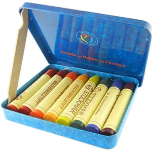 Beeswax Stick Crayons in Storage Tin, Set of 8 Colors, Waldorf Assortment Beeswax Stick Crayons in Storage Tin, Set of 8 Colors, Waldorf Assortment