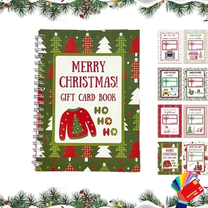Merry Christmas! Christmas Gift Card Book, Christma tree Color Spiral Bound Holder, DIY Personalized Xmas for Family, Friends, Students Merry Christmas! Christmas Gift Card Book, Christma tree Color Spiral Bound Holder, DIY Personalized Xmas for Family, Friends, Students