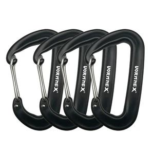 12KN Aluminum Carabiner Clip 4 Pack for Hammocks, 2700lbs Heavy Duty Large Clipping On Camping Accessories, Water Bottle,Backpacking and More - Black 12KN Aluminum Carabiner Clip 4 Pack for Hammocks, 2700lbs Heavy Duty Large Clipping On Camping Accessories, Water Bottle,Backpacking and More - Black
