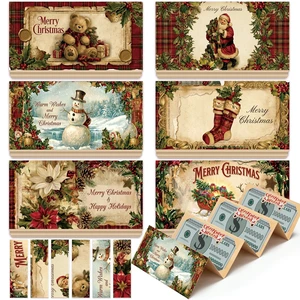 6 Pcs Vintage Christmas Money Holders for Cash Gift Card Book | Christmas Money Cards Booklet with Envelopes, Santa Cash Gift Holders 6 Slots, for Xmas Adults Holiday Party Supplies 6 Pcs Vintage Christmas Money Holders for Cash Gift Card Book | Christmas Money Cards Booklet with Envelopes, Santa Cash Gift Holders 6 Slots, for Xmas Adults Holiday Party Supplies