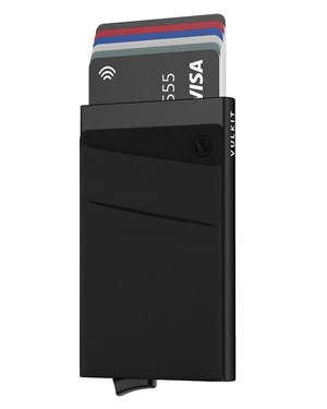 Card Holder with Money Pocket Pop Up Wallet RFID Blocking Slim Metal Bank Card Case Holds 5 Cards and Notes (Black) Card Holder with Money Pocket Pop Up Wallet RFID Blocking Slim Metal Bank Card Case Holds 5 Cards and Notes (Black)