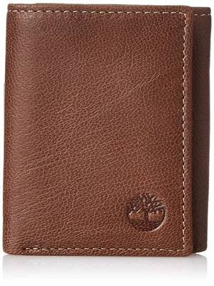 Men's Genuine Leather Rfid Blocking Trifold Wallet, Brown, One Size Men's Genuine Leather Rfid Blocking Trifold Wallet, Brown, One Size