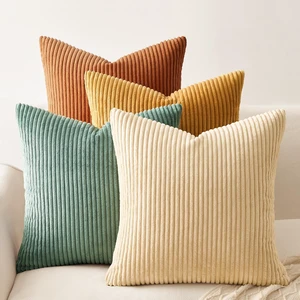 Decorative Throw Pillow Covers Cushion Cases, Set of 4 Soft Velvet Modern Double-Sided Designs, Mix and Match for Boho Farmhouse Fall Home Decor (18x18 inch, Orange/Teal) Decorative Throw Pillow Covers Cushion Cases, Set of 4 Soft Velvet Modern Double-Sided Designs, Mix and Match for Boho Farmhouse Fall Home Decor (18x18 inch, Orange/Teal)