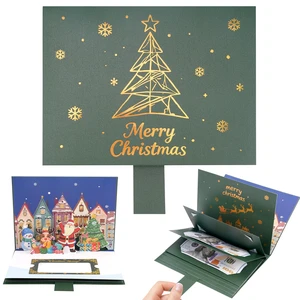 3D Pattern Pull-Out Christmas Money Holders & Gift Card Book with Envelope | AllinOne Christmas Cash Card Booklet, Builtin 3D Pattern, Christmas Note Card, PullOut Money Holder 3D Pattern Pull-Out Christmas Money Holders & Gift Card Book with Envelope | AllinOne Christmas Cash Card Booklet, Builtin 3D Pattern, Christmas Note Card, PullOut Money Holder