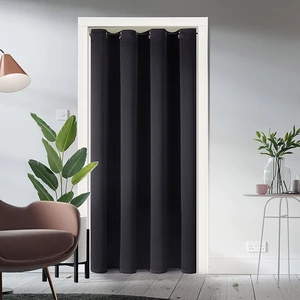 Blackout Curtains Door Curtain for Doorway Privacy Closet Drapes | 34W x 80L, Black, for Living Room/Bedroom Closet Door, Thermal Insulate Temporary Doorway Single Curtain Drapes, 1 Panel Blackout Curtains Door Curtain for Doorway Privacy Closet Drapes | 34W x 80L, Black, for Living Room/Bedroom Closet Door, Thermal Insulate Temporary Doorway Single Curtain Drapes, 1 Panel