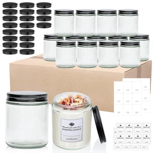 16 Pack 8 OZ Glass Jars with Lids gift for women,Candle Jars | Glass Jar for Candles, Samples, Spices, Powders 16 Pack 8 OZ Glass Jars with Lids gift for women,Candle Jars | Glass Jar for Candles, Samples, Spices, Powders