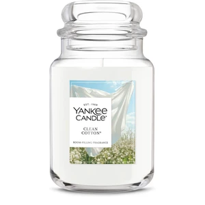 Clean Cotton Scented Candle, 22oz Large Jar | Up to 150 Hour Burn Time, Room Filling Fragrance, Long-Lasting Scent, Premium Plant Wax Blend, Consistent Burn, Giftable Clean Cotton Scented Candle, 22oz Large Jar | Up to 150 Hour Burn Time, Room Filling Fragrance, Long-Lasting Scent, Premium Plant Wax Blend, Consistent Burn, Giftable