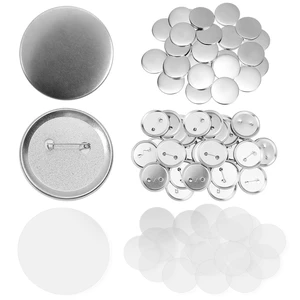 300 Pcs 58mm/2.28 inch Button Maker Supplies, 58mm Button Supplies Parts, (Approx. 2.25 inch) Round Badge Blank Button Pins, Includes Metal Pin Back Cover, Metal Cover, Clear Film 300 Pcs 58mm/2.28 inch Button Maker Supplies, 58mm Button Supplies Parts, (Approx. 2.25 inch) Round Badge Blank Button Pins, Includes Metal Pin Back Cover, Metal Cover, Clear Film