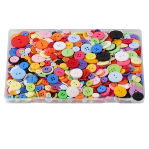 1000pcs Buttons for Crafts Colorful Buttons for Clothes, Assorted Sizes Resin Round Decorative Button Bulk for Sewing Crafts DIY Art Painting Kits 1000pcs Buttons for Crafts Colorful Buttons for Clothes, Assorted Sizes Resin Round Decorative Button Bulk for Sewing Crafts DIY Art Painting Kits