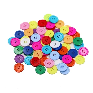 1 Inch Buttons Sewing Flatback Resin Button 12 Mixed Colors Pack of 100 1 Inch Buttons Sewing Flatback Resin Button 12 Mixed Colors Pack of 100