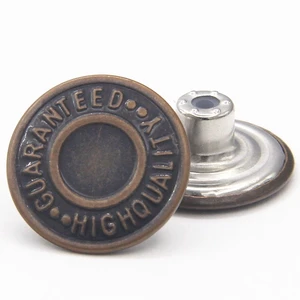 20mm Replacement Jean Buttons 12 Sets Combo Copper Tack Buttons | No Sew Metal Jean Tack Buttons for Shirts, Jeans, Suspenders, Jackets 20mm Replacement Jean Buttons 12 Sets Combo Copper Tack Buttons | No Sew Metal Jean Tack Buttons for Shirts, Jeans, Suspenders, Jackets