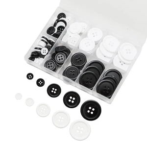100 pcs Buttons for Crafts Buttons, Button DIY Buttons, Mixed Sewing Buttons, 5 Sizes of Round Mixed Buttons Suitable for for Crafts, Coats, Shirts, Pants, Shorts and More(White & Black) 100 pcs Buttons for Crafts Buttons, Button DIY Buttons, Mixed Sewing Buttons, 5 Sizes of Round Mixed Buttons Suitable for for Crafts, Coats, Shirts, Pants, Shorts and More(White & Black)