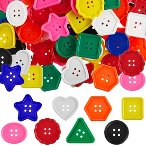 150 Pieces Big Bright Buttons 8 Colors 8 Shapes for Kids Crafts | Large Colorful Craft Buttons for Toddlers, Crochet Knitting Sewing, Sorting Activities, Classroom Art, Handmade Gifts 150 Pieces Big Bright Buttons 8 Colors 8 Shapes for Kids Crafts | Large Colorful Craft Buttons for Toddlers, Crochet Knitting Sewing, Sorting Activities, Classroom Art, Handmade Gifts