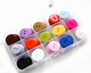 1 Inch (25mm) 15 Colors Assorted Buttons 2 Holes Resin Button for Sewing and Craft Pack of 105pcs (Each Color 7 PCS) 1 Inch (25mm) 15 Colors Assorted Buttons 2 Holes Resin Button for Sewing and Craft Pack of 105pcs (Each Color 7 PCS)