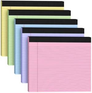 5 Pack Wide Legal Pads 11" x 9.5" Landscape Pink Purple Blue Green Yellow College Ruled Note Pad Narrow Ruled 30 Sheets per Notepad Perforated Writing Paper Thick Backboard Horizontal Pads of Paper 5 Pack Wide Legal Pads 11" x 9.5" Landscape Pink Purple Blue Green Yellow College Ruled Note Pad Narrow Ruled 30 Sheets per Notepad Perforated Writing Paper Thick Backboard Horizontal Pads of Paper
