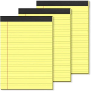 3 Pack Yellow Legal Pads 8.5×11 Paper Tablets College Ruled Writing Pads | Yellow Note Pads 8.5"x11" 30 Sheets/Notepad, Sturdy Backing Lined Notepad Ideal for Teacher,Students,Office, Business Use 3 Pack Yellow Legal Pads 8.5×11 Paper Tablets College Ruled Writing Pads | Yellow Note Pads 8.5"x11" 30 Sheets/Notepad, Sturdy Backing Lined Notepad Ideal for Teacher,Students,Office, Business Use
