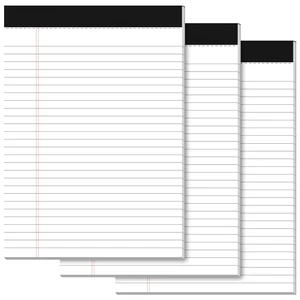 Legal Pads 8.5 x 11 Writing Pads 3 Pack Wide Ruled Note Pads 8.5 x 11 White | Pads of Paper Micro Perforated Notepad 8.5'' x 11'' Lined Paper Pads Thickness Paper with Strong Cardboard Legal Pads 8.5 x 11 Writing Pads 3 Pack Wide Ruled Note Pads 8.5 x 11 White | Pads of Paper Micro Perforated Notepad 8.5'' x 11'' Lined Paper Pads Thickness Paper with Strong Cardboard