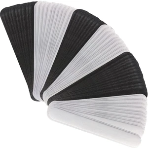 Hat Sweat Liner for Cap Absorbent Sweat Shields Pad for Hats Strips 80 Pieces Black and White for Women Men Hat Sweat Liner for Cap Absorbent Sweat Shields Pad for Hats Strips 80 Pieces Black and White for Women Men