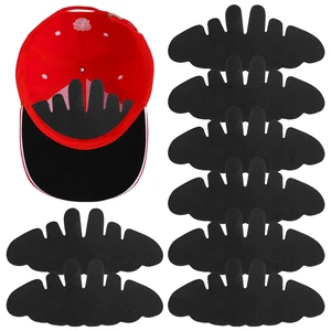 8PCS Baseball Caps Inserts, Flexible Hat Sweat Liner Black | Washable & Reusable Felt Hat Liners,Sweat Protection Hat Shaper Insert Stiffener, Supports Brim & Crown 8PCS Baseball Caps Inserts, Flexible Hat Sweat Liner Black | Washable & Reusable Felt Hat Liners,Sweat Protection Hat Shaper Insert Stiffener, Supports Brim & Crown