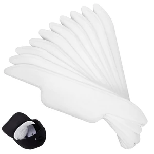 30Pcs Hat Sweat Liner for Baseball Cap, Absorbent Sweat Pads for Hats, Golf Hat Sweat Band Protector for Men & Women (White) 30Pcs Hat Sweat Liner for Baseball Cap, Absorbent Sweat Pads for Hats, Golf Hat Sweat Band Protector for Men & Women (White)