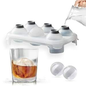 SVERES Large Round Ice Cube Mold | Leak-Free Whiskey Ice Cubes Mold | Top Fill Silicone Round Ice Cube Molds & Easy Release Ice Ball Maker | BPA-Free Big Ice Cube Molds Makes 2.5in Sphere Ice ball SVERES Large Round Ice Cube Mold | Leak-Free Whiskey Ice Cubes Mold | Top Fill Silicone Round Ice Cube Molds & Easy Release Ice Ball Maker | BPA-Free Big Ice Cube Molds Makes 2.5in Sphere Ice ball