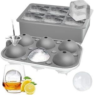 2 Pack Ice Cube Tray, 2" Sphere Ice Ball Mold with Lid & Large Square Maker | Perfect for Whiskey, Cocktails, Bourbon, and Homemade Drinks 2 Pack Ice Cube Tray, 2" Sphere Ice Ball Mold with Lid & Large Square Maker | Perfect for Whiskey, Cocktails, Bourbon, and Homemade Drinks