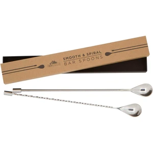 Bar Spoon Set, Spiral Handle Stainless Steel, Combo | Mixing Spoons for Stirring and Layering, Basic Bar Accessories, Home or Commercial, Mixology Essentials for Bartenders, Handy Bar Spoon Set, Spiral Handle Stainless Steel, Combo | Mixing Spoons for Stirring and Layering, Basic Bar Accessories, Home or Commercial, Mixology Essentials for Bartenders, Handy
