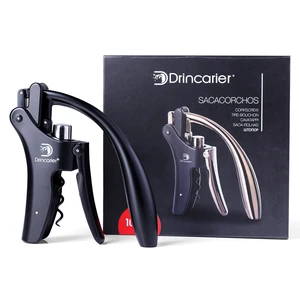Vertical Lever Corkscrew with Non-Stick Worm, Compact Rabbit Wine Opener Wine Bottle Opener with built-in Foil Cutter Vertical Lever Corkscrew with Non-Stick Worm, Compact Rabbit Wine Opener Wine Bottle Opener with built-in Foil Cutter