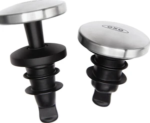 Steel Leakproof Expanding Wine Stopper, 2-Pack | 2-Pack, Airtight Seal, Preserves Wine, Storing Open Bottles, Keep Wine Fresh in the Fridge, Bar Essentials, Cocktail Kit Steel Leakproof Expanding Wine Stopper, 2-Pack | 2-Pack, Airtight Seal, Preserves Wine, Storing Open Bottles, Keep Wine Fresh in the Fridge, Bar Essentials, Cocktail Kit