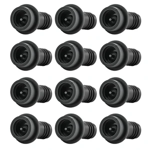 Wine Stoppers Vacuum, Silicone Wine Saver & Preserver, 12 Pcs (Black) | Reusable Bottle Sealer Keeps Fresh Wine Stoppers Vacuum, Silicone Wine Saver & Preserver, 12 Pcs (Black) | Reusable Bottle Sealer Keeps Fresh