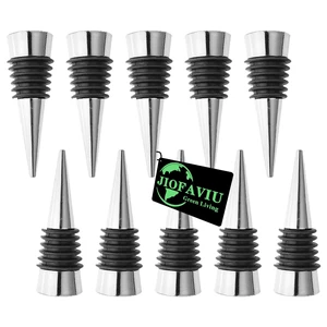 Wine Bottle Stopper Set Kit, 10 Pcs, Metal Silver | Resin Molds Set Accessories, For Silicone Molds Epoxy Resin Wine Bottle Stopper Set Kit, 10 Pcs, Metal Silver | Resin Molds Set Accessories, For Silicone Molds Epoxy Resin