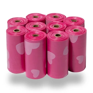Poop Bags for Dogs - Pink Heart, 150 Count | Scented, Leak-proof, Easy-Tear perforations, 15 Thick Bags per roll, Outdoor Walking & Travel, Fits Standard Holders Poop Bags for Dogs - Pink Heart, 150 Count | Scented, Leak-proof, Easy-Tear perforations, 15 Thick Bags per roll, Outdoor Walking & Travel, Fits Standard Holders