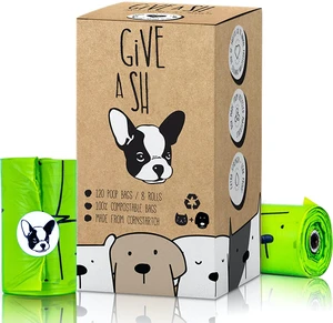 Certified Home Compostable Dog Poop Bags, 120 Plant Based Bags (8 Rolls) | NF T51-800, ASTM D6400 and EN 13432 certified, cornstarch based, extra thick, leak proof, unscented, 10% to charity Certified Home Compostable Dog Poop Bags, 120 Plant Based Bags (8 Rolls) | NF T51-800, ASTM D6400 and EN 13432 certified, cornstarch based, extra thick, leak proof, unscented, 10% to charity